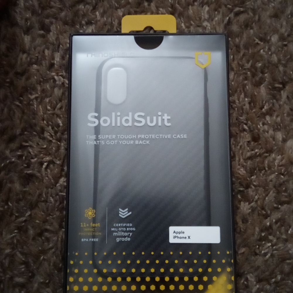 iPhone X black hard case